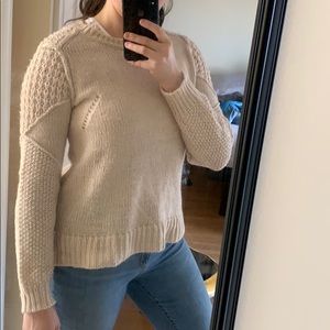 Pink Rose Cream Sweater